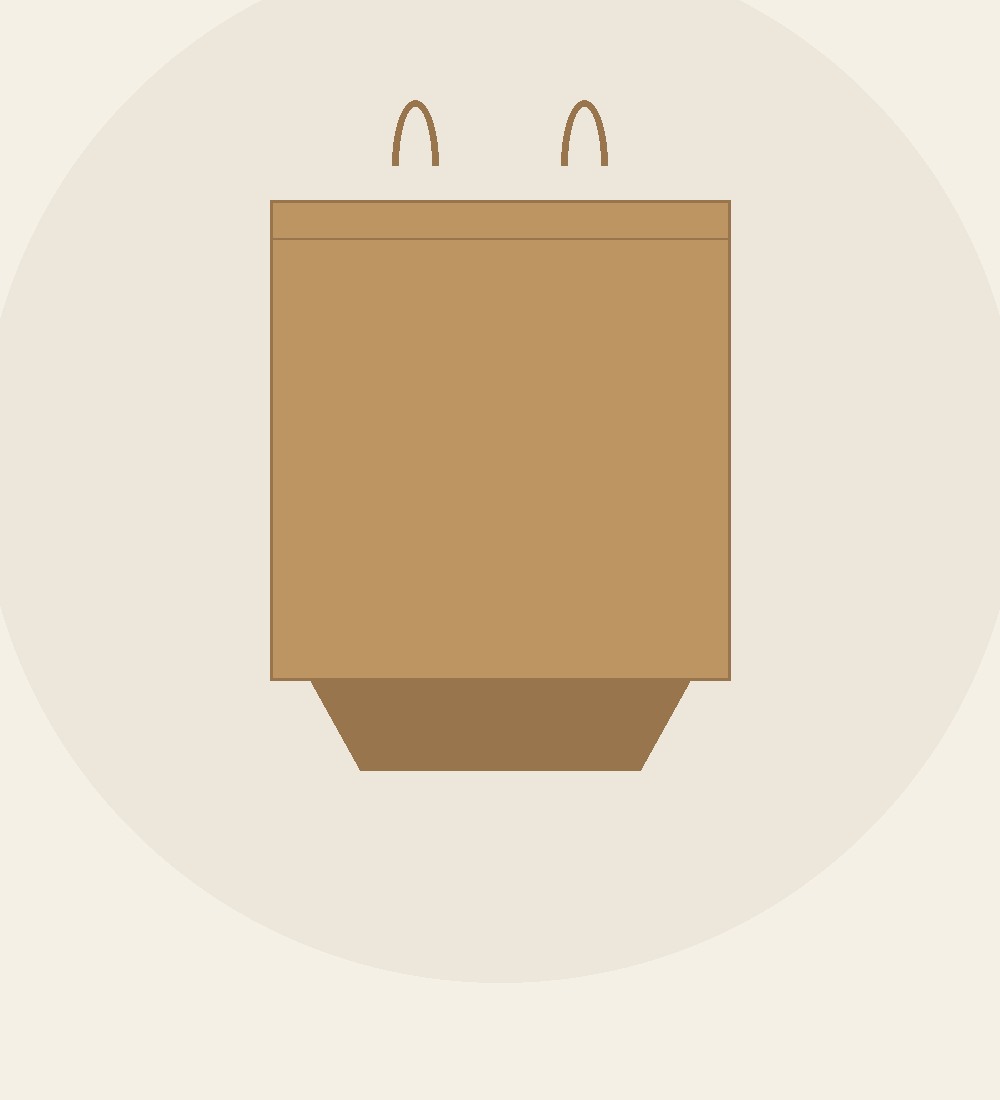 Flat Paper Bags gusset base detail