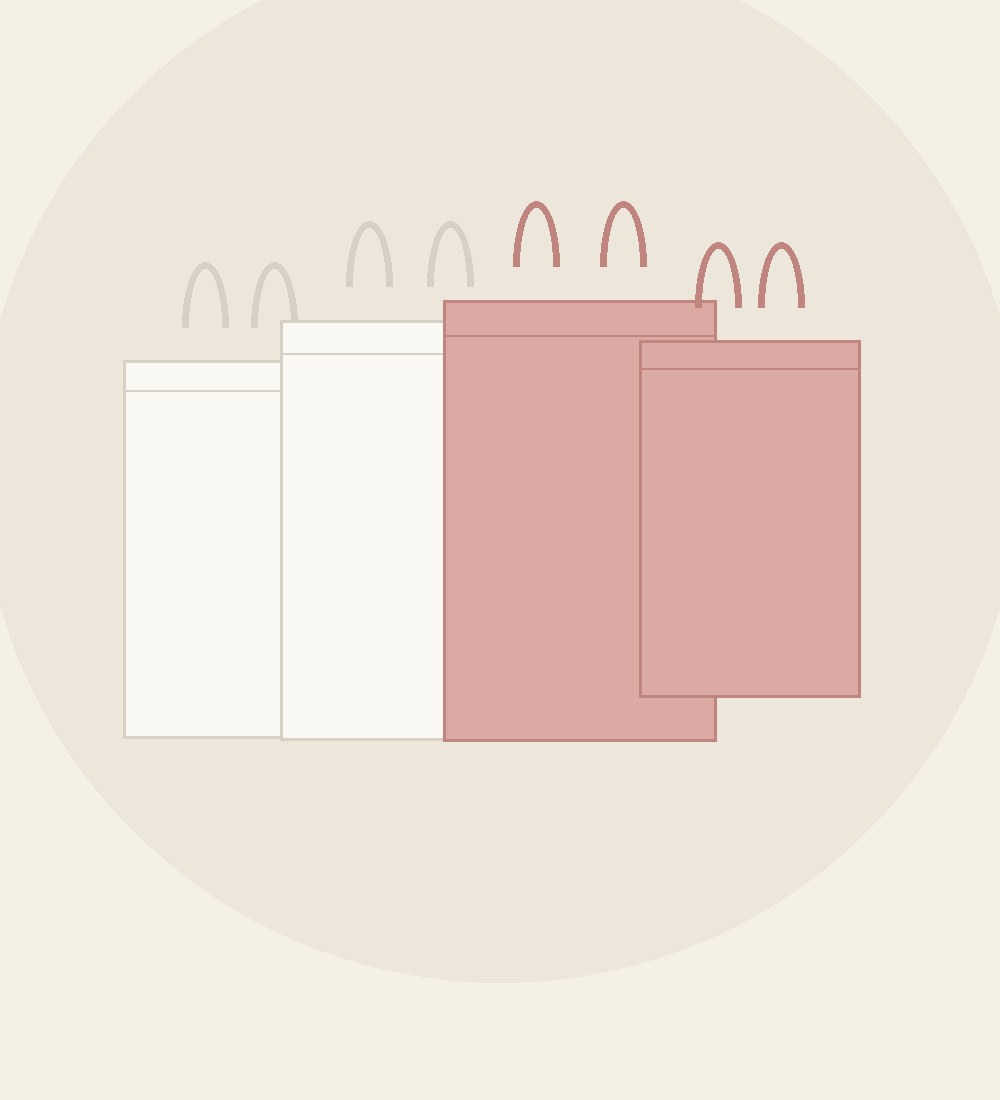 Stack of gift paper bags